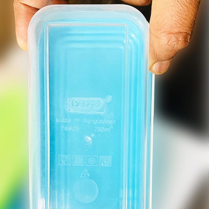 ARSUK Small Food Containers with Lids 8oz/250ml (8 Pack) - Mini Plastic Storage Containers for Snacks, Meal Prep and Lunch - Reusable, Leakproof, Airtight - Microwave and Freezer Safe