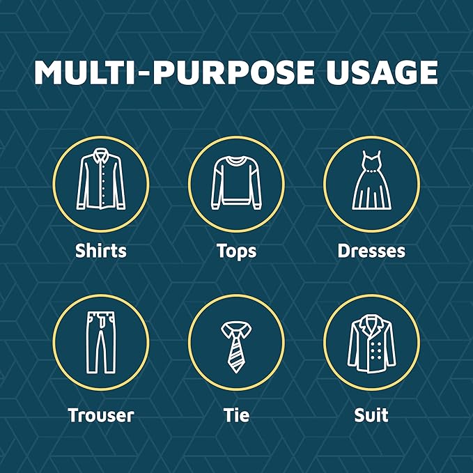 50 Pcs. Lightweight White Plastic Clothes Hangers Set with Smart Shoulder Grooves - Space-Saving, Non-Slip, Durable Coat Hangers for Organized Closets