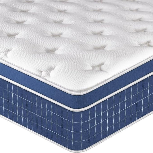inight Twin Size Mattress 12 Inch, Hybrid Gel Memory Foam Twin Mattress in a Box for Comfort Sleep, Individual Pocket Coils Medium Firm Mattress for Motion Isolation Back Support, 180 Night Trial