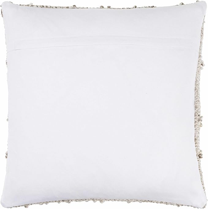 Hauteloom Rhian Decorative Throw Pillow - Sofa Couch Cushion Cover - Cream