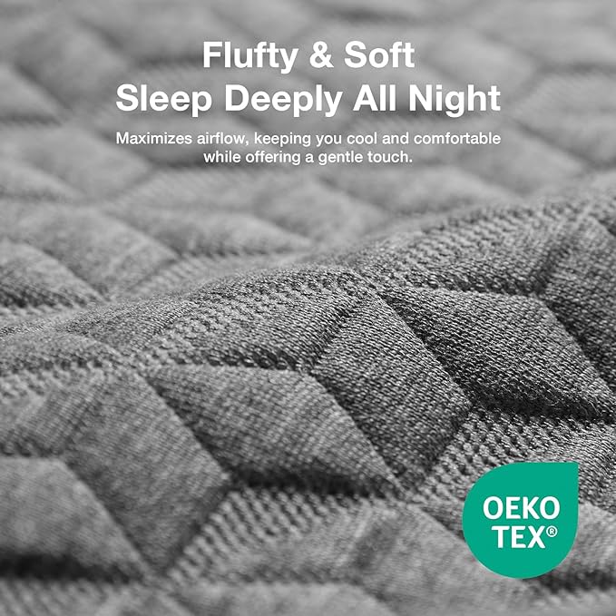 Novilla 8 Inch Twin XL Mattress, Hybrid Mattress Twin XL in a Box with Individual Pocketed Springs & Gel Memory Foam for Body Support & Back Pain Relief & Cool Night Sleep, CertiPUR-US Certified