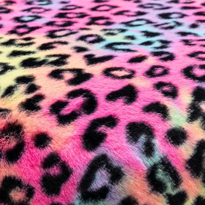 Cute Fuzzy Kids Chair for Teenage Girls Rolling Study Desk Student Chair Furry Computer Task Chair, Adjustable Heart Shaped Reading Vanity Chair for Bedroom, Leopard