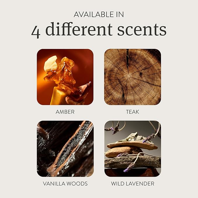 Drift Teak Scented Candle - Home Decor - Fragrance Oil Candle - 60 Day Burn Time - 10.5 oz