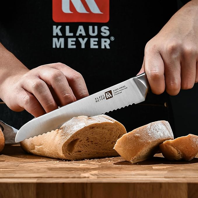 13-Piece Kitchen Knife Set With Block, High Carbon Stainless Steel and Non-Slip Handles. Rust Proof And Dishwasher Safe Cutlery