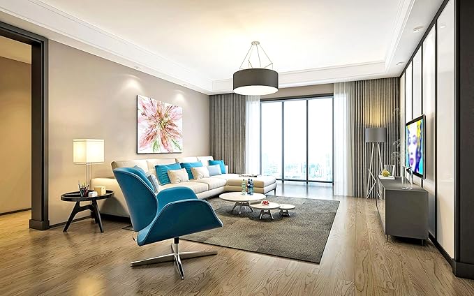 Wexford Home Floral Strokes Gallery Wrapped Canvas Wall Art, 16x16 (18646-16x16)