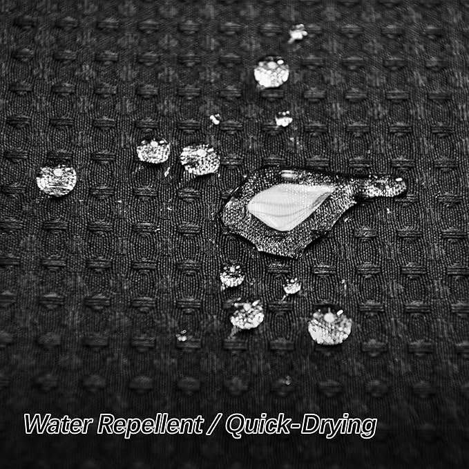 84 inch Long Waffle Textured Fabric Shower Curtains, 256GSM Heavy Duty Weighted Shower Curtains, Hotel Quality Luxury Polyester Bathroom Curtain with 12 Hooks, 72Wx84H