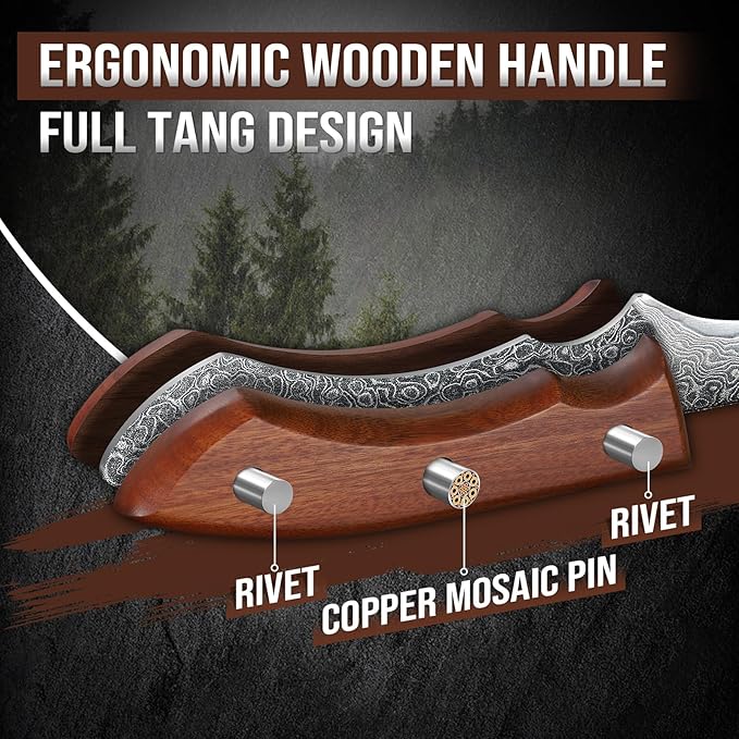 DRAGON RIOT Damascus Boning Knife 6 inch, Professional VG-10 Steel Japanese Fillet Knife, Flexible Deboning Knife,Kitchen Trimming Knife with Ergonomic Wood Handle, Premium Gift Box