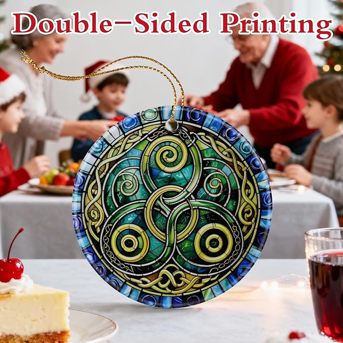 Celtic Triskelion Ornament, Christmas Ornaments, Christmas Tree Ornaments, Holiday Decor, Celtic Symbol Decor, Irish Gifts, Housewarming Gifts, Gift Exchange & Gift Idea, Giftbox Included