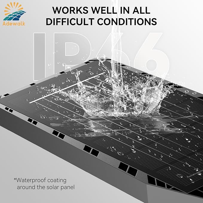 5000W Solar Lights Outdoor - 7000K LED Solar Street Lights Outdoor with Motion Sensor and Remote Control, IP66 Waterproof, Dusk to Dawn for Yard, Patio