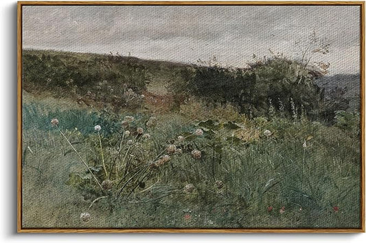 InSimSea Framed Canvas Wall Art Vintage Decor, Rustic Classical Paintings for Wall Decorations, Large Prints Artwork, Living Room Home Kitchen Farmhouse Bathroom Decor, 24"x36"