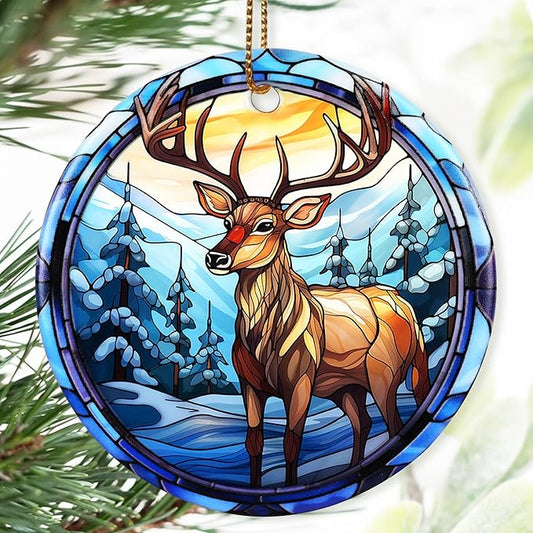 Christmas Ornament, Elk Ornament, Christmas Decorations for Tree, Heirloom Keepsake, Gift Idea
