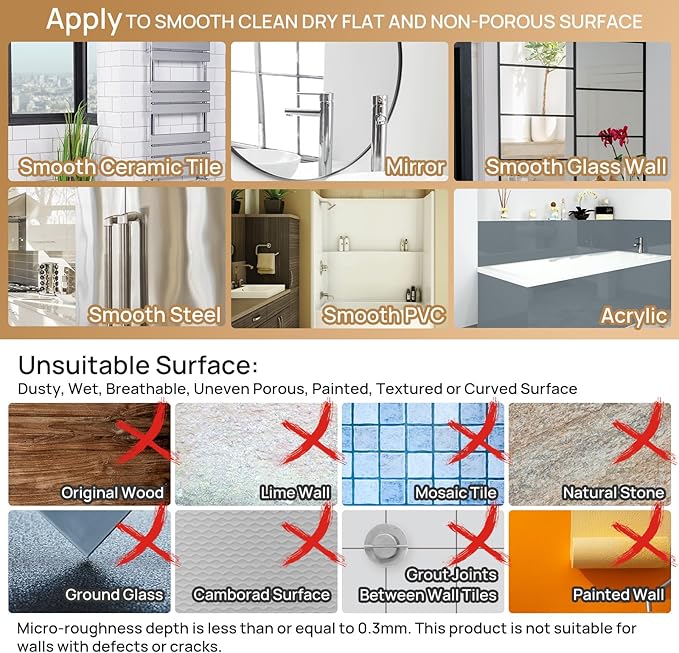 LEVERLOC Shower Caddy Suction Cup, 3 Pack Heavy Duty Bathroom Organizer For Inside Shower With Hooks & Soap Holder, Removable Bathroom Organizer, Rustproof Silver Holder Storage Storage,Silver