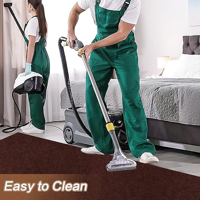 4' x 40' Runner Rugs with Rubber Backing, Indoor Outdoor Utility Carpet Runner Rugs, Chocolate Brown, Can Be Used as Aisle for The RV and Boat, Laundry Room and Balcony