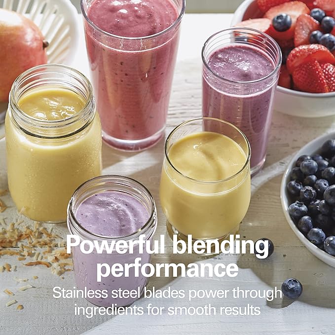 Hamilton Beach Power Elite Wave Action Blender For Smoothies, 40 Oz Glass Jar, 12 Functions Including Puree, Crush Ice, 700 Watts - Black (58148A) (Pack of 4)