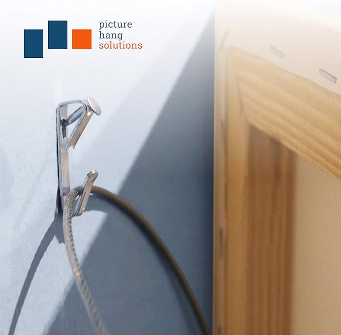 30 lb Picture Hanging Hooks with Wall Nails - 1000 Pack - Heavy Picture Hangers - Bulk 1000 Pack