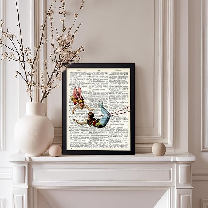 Poster Master Dictionary Art Poster - Acrobat Print - Circus Art - Entertainment Art - Gift for Men, Women & Performer - Chic Decor for Living Room, Bedroom, Dorm or Office, 11x14 Black Framed