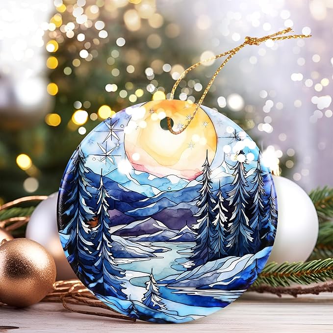 Christmas Ornament, Sunrise Ornament, Christmas Decorations for Tree, Heirloom Keepsake, Gift Idea