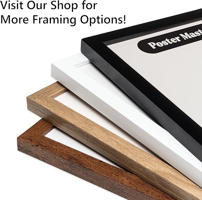 Poster Master Dictionary Art Poster - Blue Hyacinth Print - Flower Art - Floral Art - Gift for Men, Women & Florist - Minimal Decor for Bedroom, Office, Dorm or Flower Shop, 11x14 White Framed