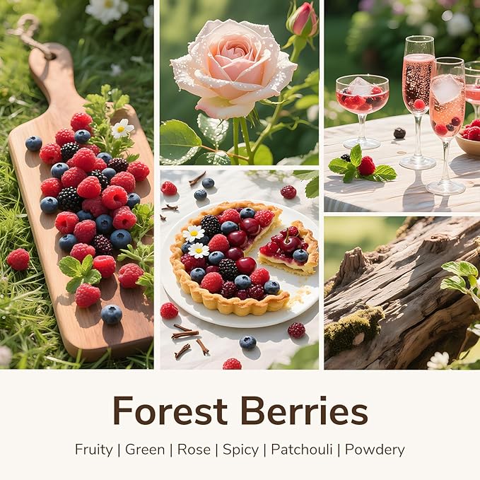 Goodpick Forest Berries Candles, Scented Candles for Home, 22oz Soy Wax, Long Lasting 120hrs, Juicy Fruity Uplifting Living Room Gift