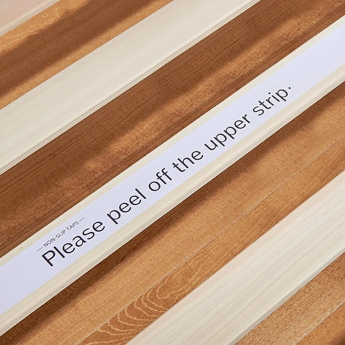 Hokway Wood Twin Bed Frames with Headboard-No Wobble,Noise-Free,Easy Assembly with Precise Holes,12 in Reinforced Center Legs,No Box Spring Needed,Natural