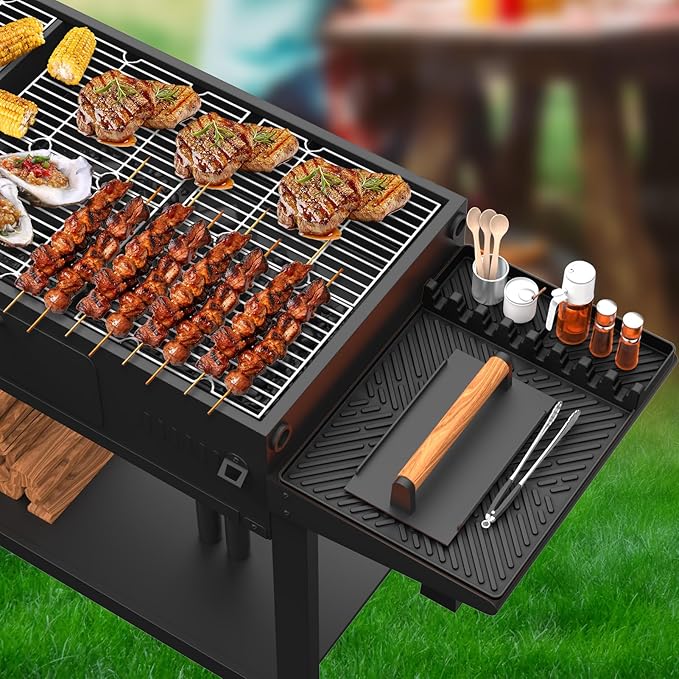 Silicone Griddle Tools Mat for Blackstone, Spatula Mat with Drip Pad Grill Utensil Holder Side Shelf Mat for Kitchen, Cooking, Countertop, Griddle Accessories for Blackstone, 1 PACK