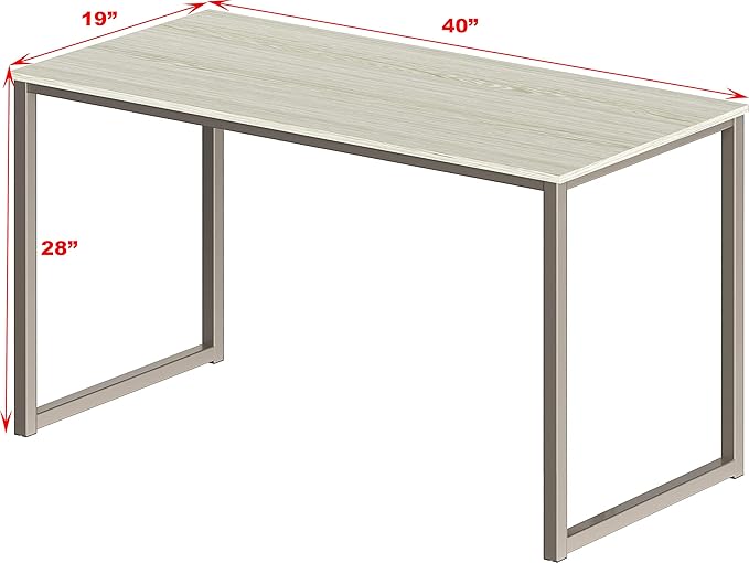 SHW Mission 40-Inch Home Office Computer Desk, Maple