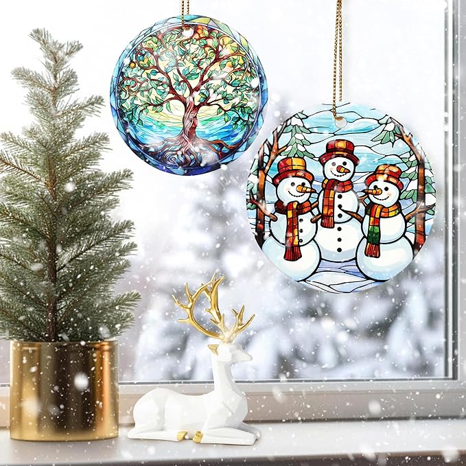 Christmas Ornament, Snowman Ornament, Christmas Decorations for Tree, Heirloom Keepsake, Gift Idea