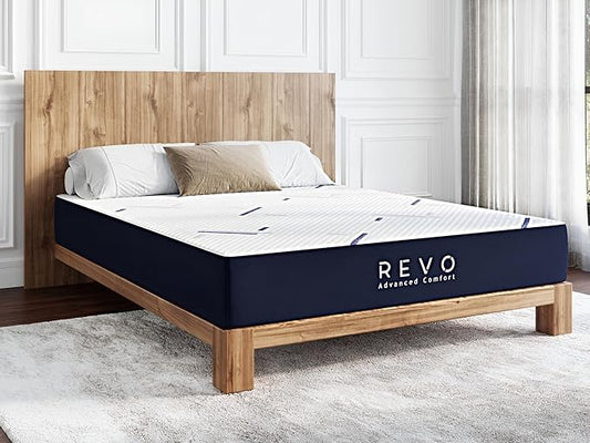 REVO Sleep Gel Memory Foam Mattress, 10-Inch Full – Supportive Cooling Mattress with Gel Foam for Pressure Relief and Breathable Sleep – Ideal for Guest or Teen Bedrooms
