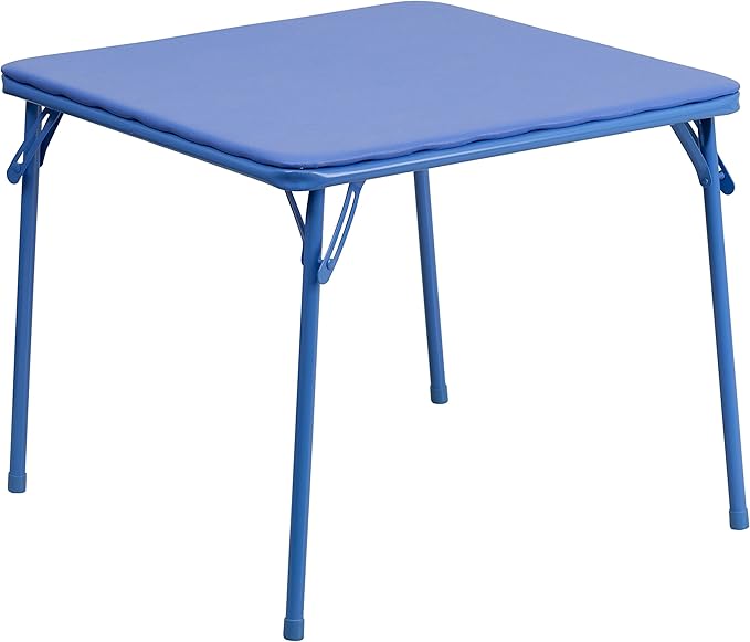 EMMA + OLIVER Kids Blue Folding Table Daycare Classroom