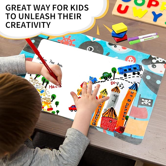 White Board Dry Erase Boards Classroom Pack Mini White Boards 9" x12” Double Sided Personal Whiteboards for Students Teachers School Supplies Lapboards