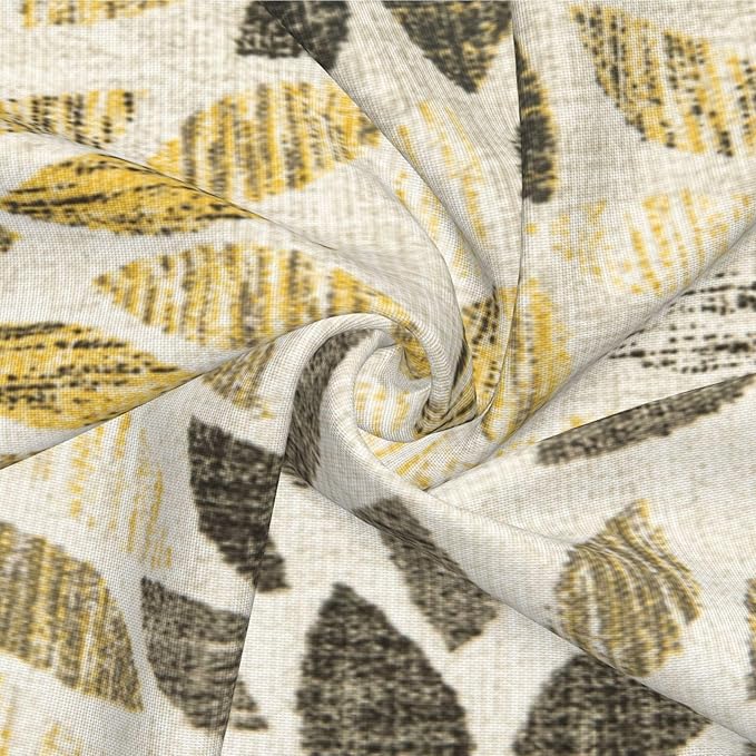 Grey Yellow Black Pillow Covers 16x16 Inch Set of 2 Summer Rust Geometric Flower Outdoor Decorative Throw Pillows Farmhouse Yellow Dahlia Pillow Case Linen Square Cushion Cover for Home Sofa Bedroom