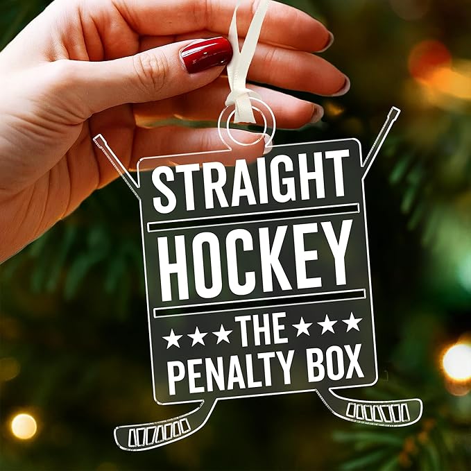 Hockey Ornament - Ideal Ice Hockey Ornament for Christmas Tree Decoration, Unique Ornaments for Kids, Ideal Gifts for Hockey Enthusiasts, Special Ornaments Gift for Christmas 2025