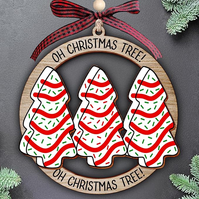 Christmas Tree Ornaments - Vintage 2025 Ornaments for Christmas Tree, Dated Xmas Ornament 2025 for Family, Beautiful Christian Ornament for Christmas Decoration