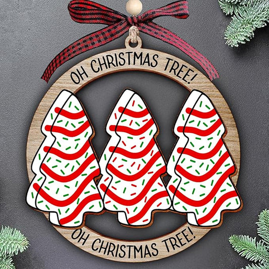 Christmas Tree Ornaments - Vintage 2025 Ornaments for Christmas Tree, Dated Xmas Ornament 2025 for Family, Beautiful Christian Ornament for Christmas Decoration