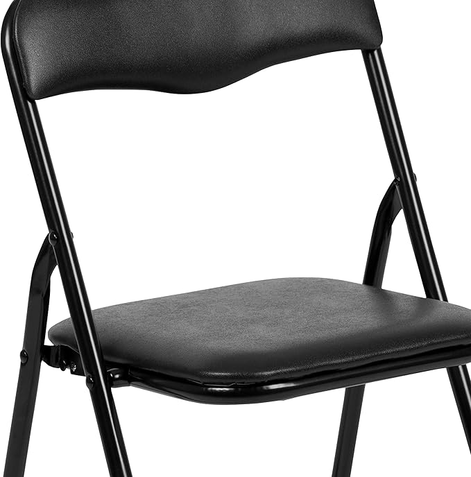 Flash Furniture Mindy Kids 3-Piece Folding Table and Chairs Set for Daycare and Classrooms, Children's Activity Table and Chairs Set, Black