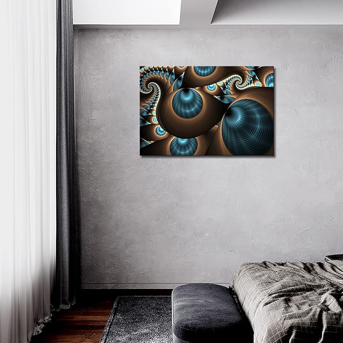 First Wall Art - Abstract Blue Brown Like Several Holes Wall Art Painting The Picture Print On Canvas Abstract Pictures for Home Decor Decoration Gift