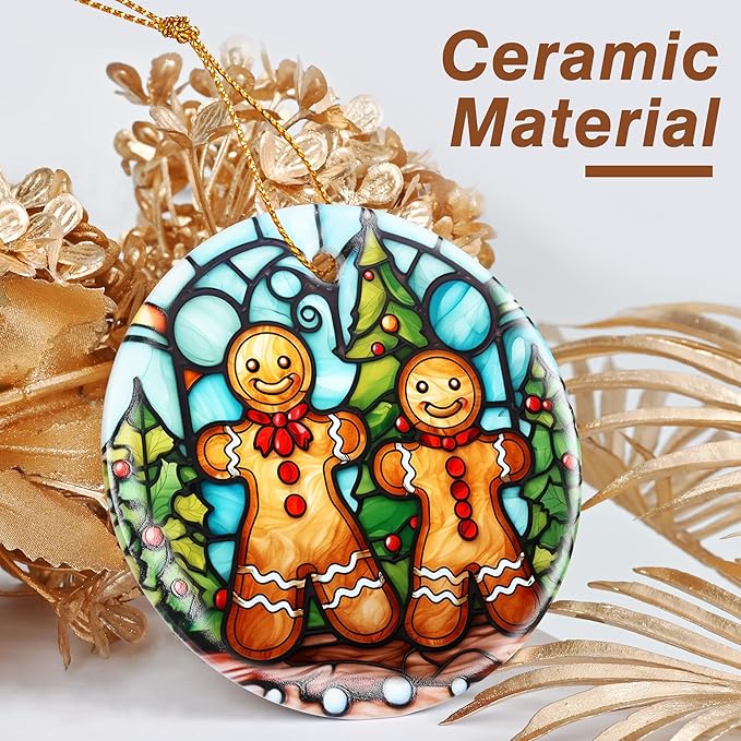 Christmas Ornament, Gingerbread Ornament, Christmas Decorations for Tree, Heirloom Keepsake, Gift Idea