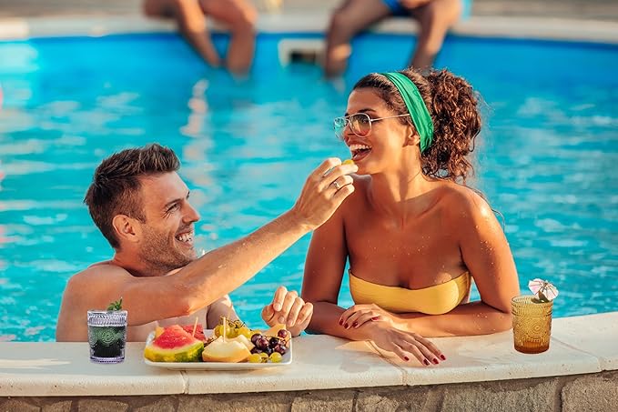 IMPULSE! Tuscan Rocks Glass Set - Amber, Dishwasher Safe, Chic Vintage Style - 8 oz - Ideal for Gin, Mixed Cocktails, Bourbon, Margaritas, Soft Drinks, Beer, Water - Mexican Style Glasses - Set of 4