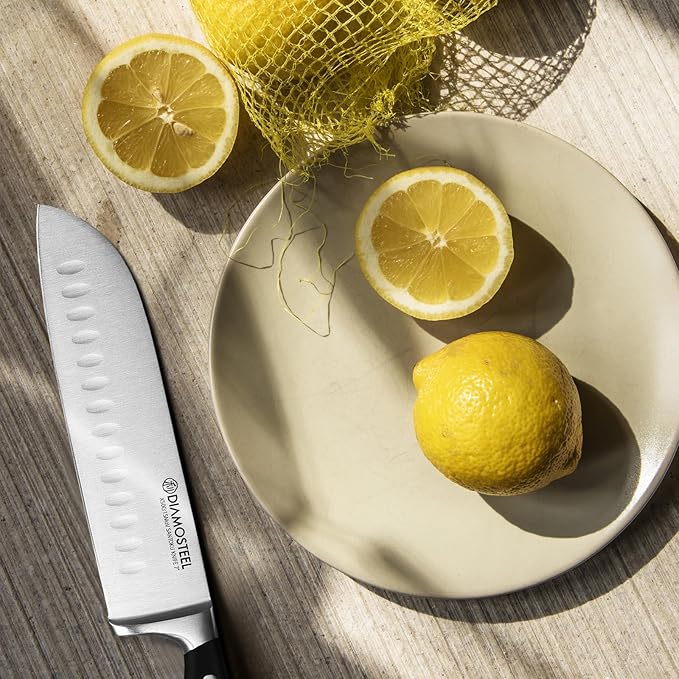 Knife Set 3-Piece, Include Chef & Santoku & Paring Knife, Professional High Carbon Stainless Steel Knives Set for Kitchen with Ergonomic ABS Handle Elegant Box