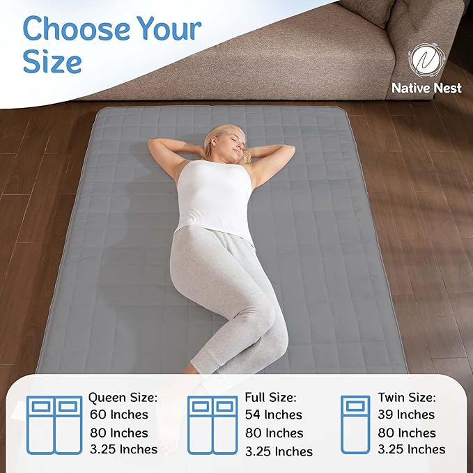 Japanese Futon Floor Mattress - Medium Firm Futon Mattress for Sleeping - Shikibuton - Foldable and Portable Japanese Bed (Grey, Queen)