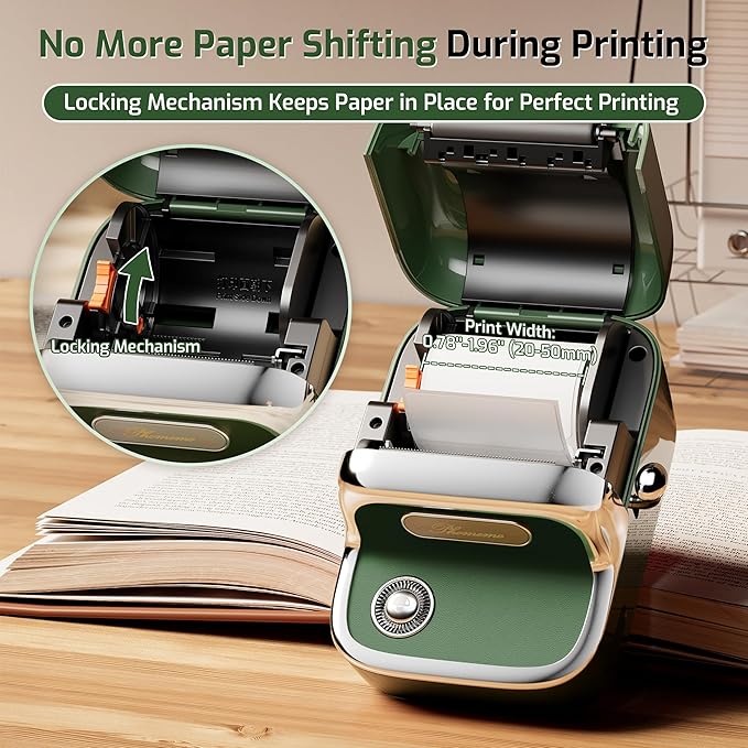 Phomemo M150 Label Maker, Bluetooth Thermal Label Maker Machine with Tape, Upgrade Mini Thermal Label Printer for Barcode, Address, Mailing, Compatible with Phone & PC