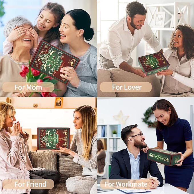 Christmas Scented Candles for Home, 6 Pack Soy Set, 21 oz Jar, Perfect Gifts for Women/Coworker/Girlfriend/Friends