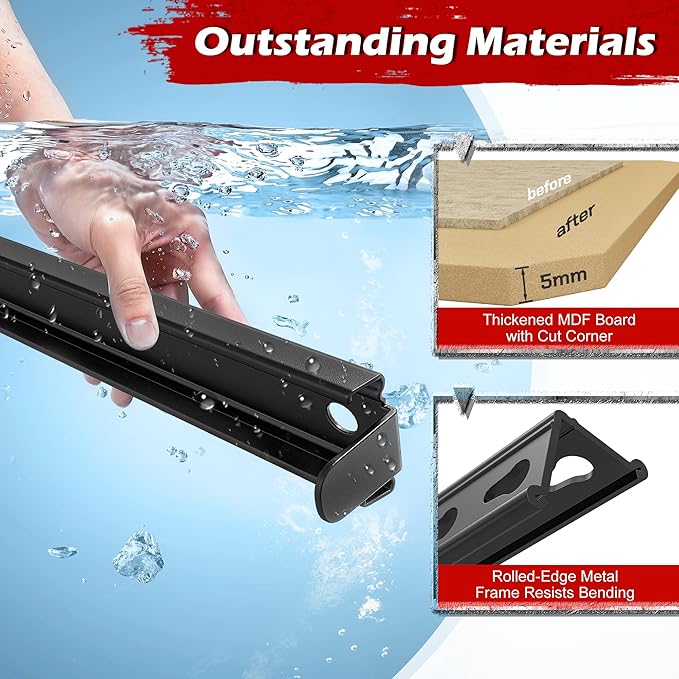 REIBII Storage Shelves 2020LBS Garage Shelving Heavy Duty 5 Tier Metal Shelving Adjustable Metal Shelf 59.8" H Pantry Shelf for Kitchen Warehouse Basement 28" W x 12" D x 59.8" H, Black