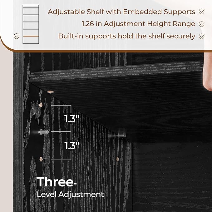 Yaheetech 6-Tier Open Bookcase and Bookshelf, Modern Simple Floor Standing Display Storage Shelves with Top Open Compartment for Home Office, Living Room, Bed Room - Black