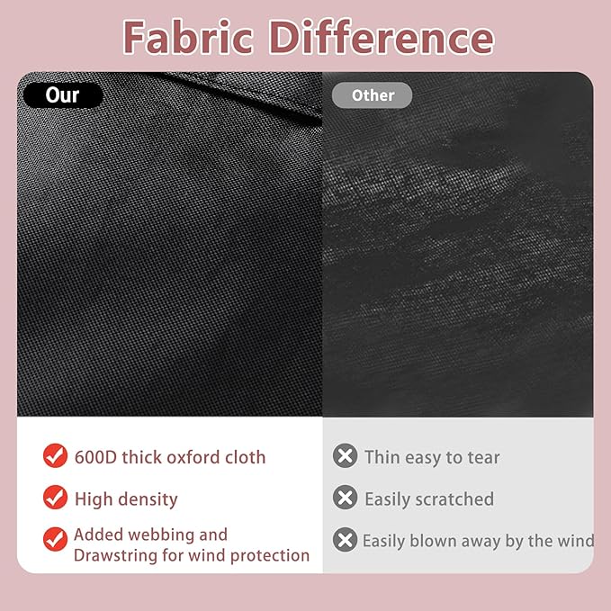 98 in Island Grill Cover,98 Inch Island BBQ Grill Head Cover,Heavy Duty Waterproof Suitable for Outdoor Island Grill BBQ Black