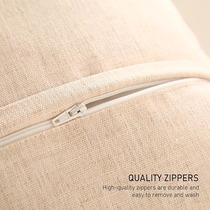 Design Linen Square Vintage Throw Pillow Covers 18"x18" Pack of 2, Brick Red Cushion Covers with Orange Floral Green Leaves Pattern Decoration Pillowcases for Bed,Living Room,Outdoor,Car