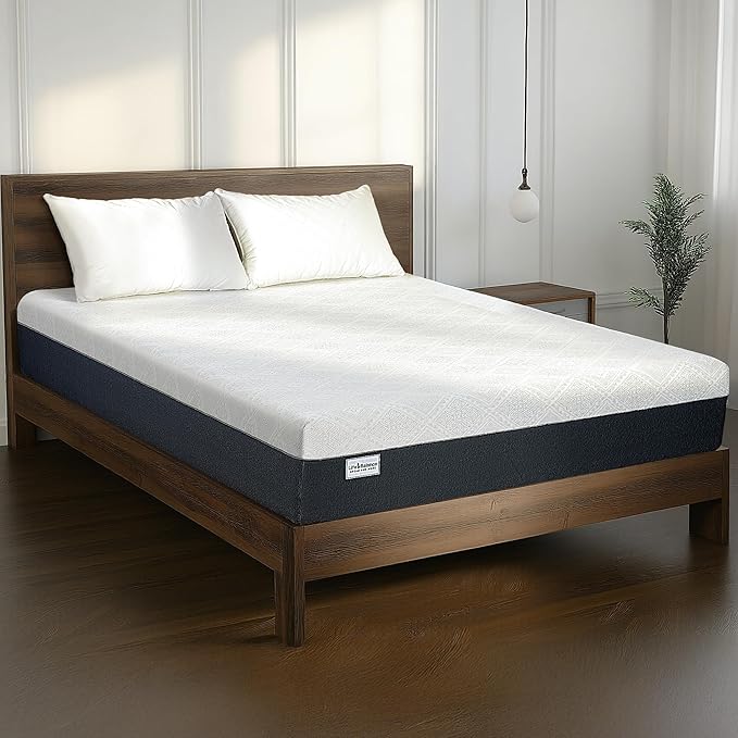 King Size Mattress, 8 Inch Cooling Gel Memory Foam Mattress, Motion Isolation in Made in USA Mattresses in a Box, Fiberglass Free, Medium Firm, Pressure Relief, CertiPUR-US Certified, CY-8-K