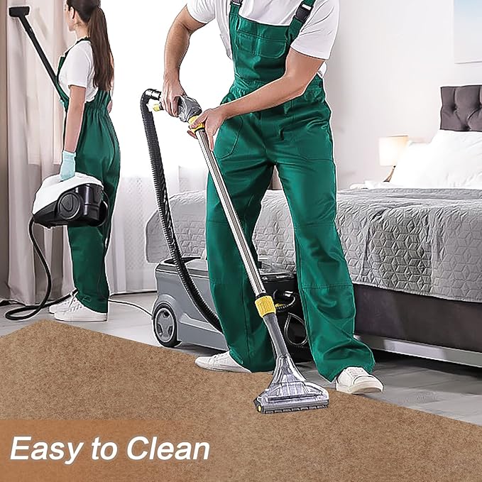 3' x 57' Runner Rugs with Rubber Backing, Indoor Outdoor Utility Carpet Runner Rugs, Sand, Can Be Used as Aisle for The RV and Boat, Laundry Room and Balcony