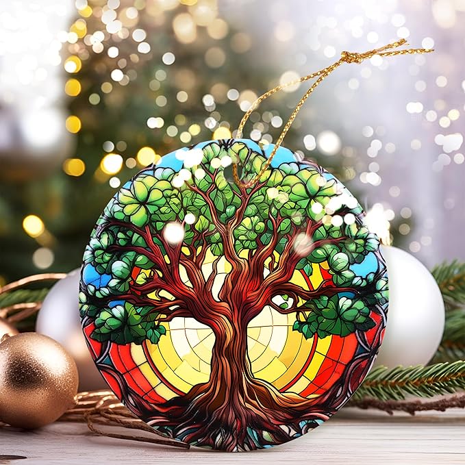 Christmas Ornament, Lush Tree of Life Ornament, Christmas Decorations for Tree, Heirloom Keepsake, Gift Idea