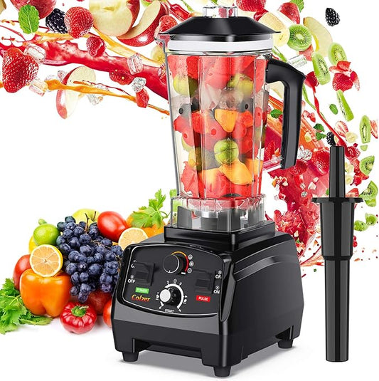 Professional Countertop Blender with 2200-Watt Base, Shakes and Smoothies Blender,Built-in Timer,High Power with 2L Jar